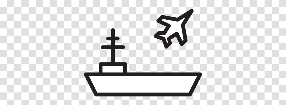 Aircraft Carrier Free Icon Of Selman Icons Marine Architecture, Cross, Symbol, Weapon, Weaponry Transparent Png