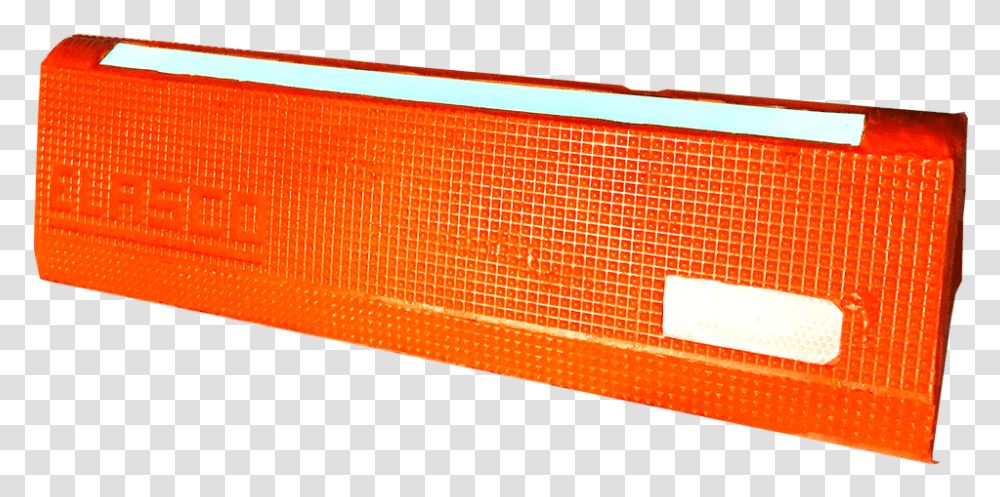 Aircraft Chock With Glow & Reflectors 24 Inch Orange Plastic, Fence, Barricade, Potted Plant, Vase Transparent Png