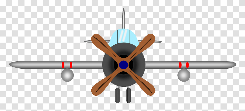 Aircraft Propeller Airplane Old Aeroplane Plane With Propeller On Front, Machine, Ceiling Fan, Appliance Transparent Png