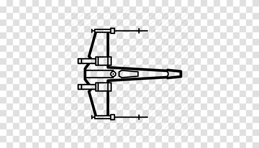 Aircraft Rebel Alliance Star Wars Starwars X Wing Icon, Plot, Gray, Plan Transparent Png