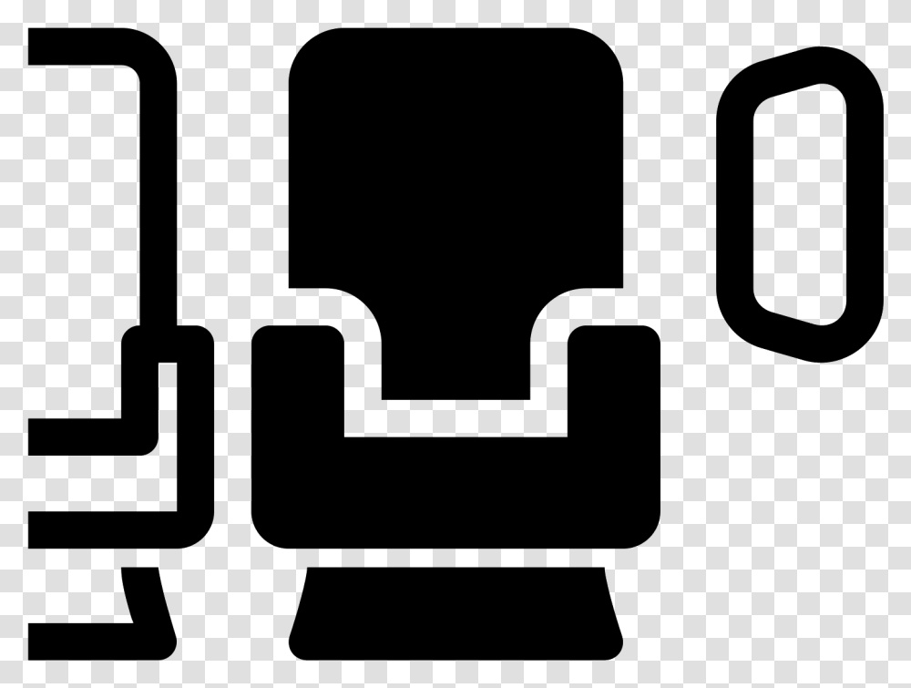 Aircraft Seat Window Filled Icon Window Seat, Gray, World Of Warcraft Transparent Png