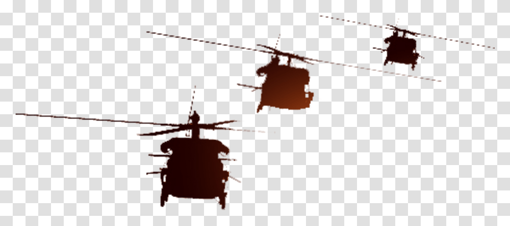 Aircraft Soldier Silhouette Military Helicopter Silhouette Soldier, Construction Crane, Vehicle, Transportation, Animal Transparent Png