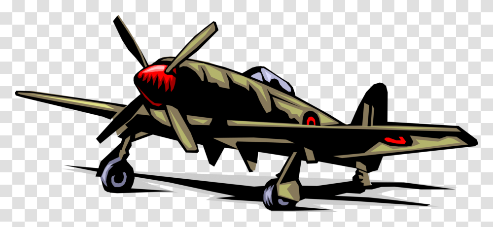Aircraft Vector Illustrator, Airplane, Vehicle, Transportation, Weapon Transparent Png