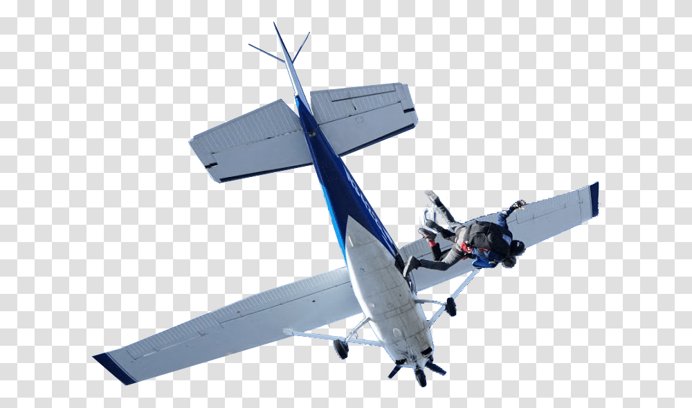 Aircraftpropellerlight Aircraftgeneral 172cessna Skydiving Plane, Airplane, Vehicle, Transportation, Person Transparent Png