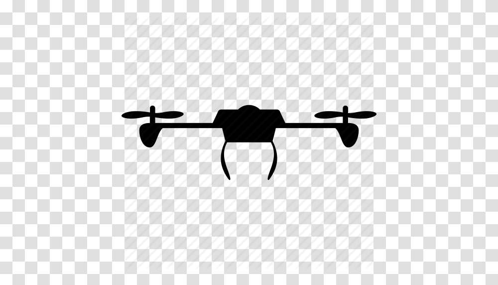 Airdrone Copter Flying Drone Nanocopter Quadcopter Radio, Silhouette, Weapon, Weaponry Transparent Png