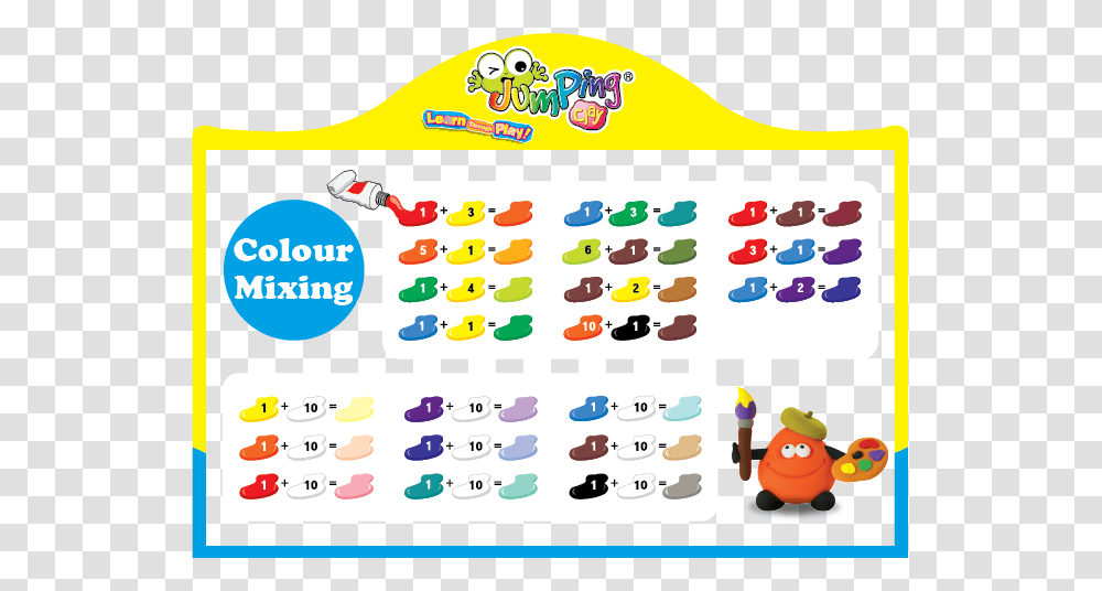 Airdry Clay Mixing Colors, Toy, Number Transparent Png