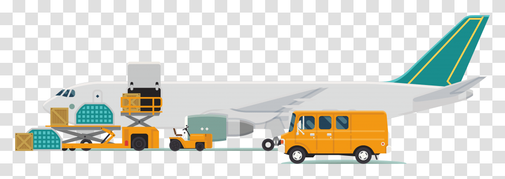 Airline Cargo Solutions Commercial Vehicle, Transportation, Airplane, Aircraft, Bus Transparent Png