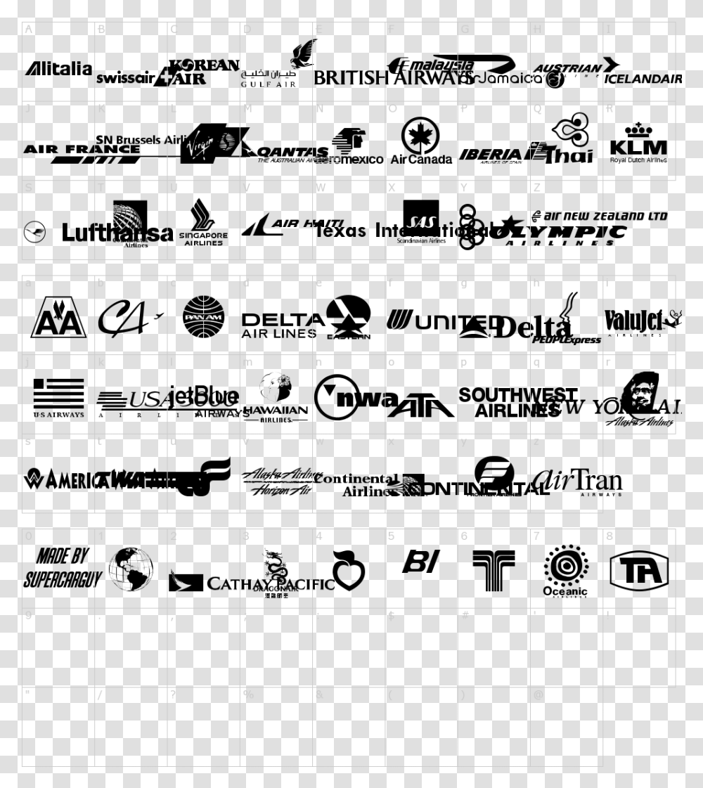 Airline Logos Past Font, Number, Chess Transparent Png