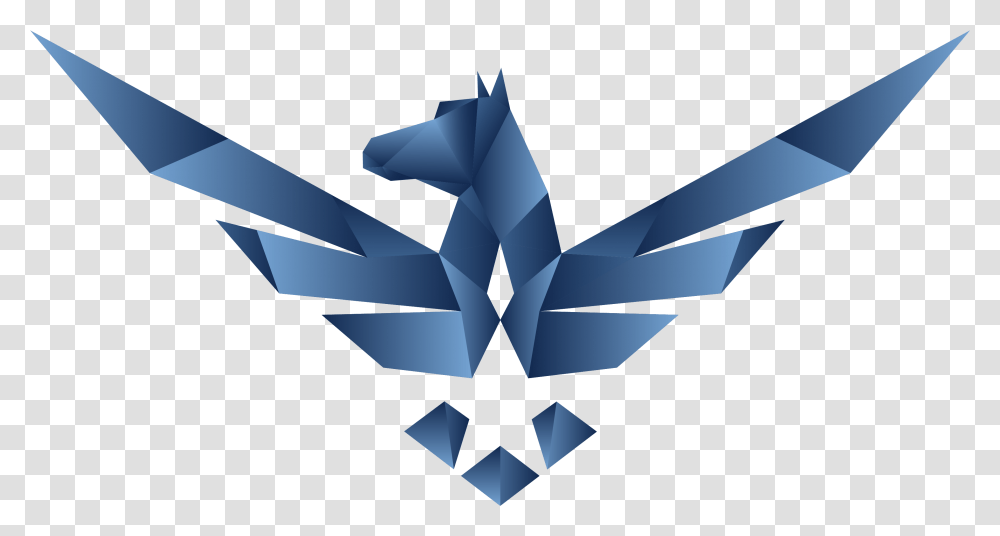 Airoforce Origami Logo, Symbol, Art, Star Symbol, Cross Transparent Png