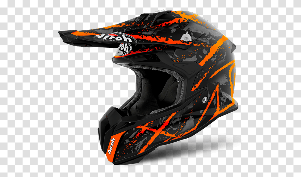 Airoh Terminator Open Vision Carnage Yellow Matt Helmet Airoh Terminator Open Vision, Apparel, Crash Helmet Transparent Png