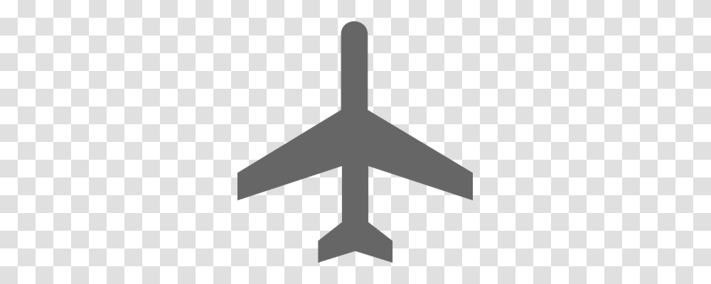 Airplane Transport, Cross, Silhouette Transparent Png