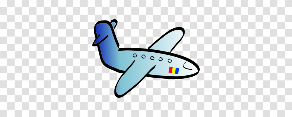 Airplane Aircraft Drawing Aviation Black And White, Vehicle, Transportation, Shark, Sea Life Transparent Png