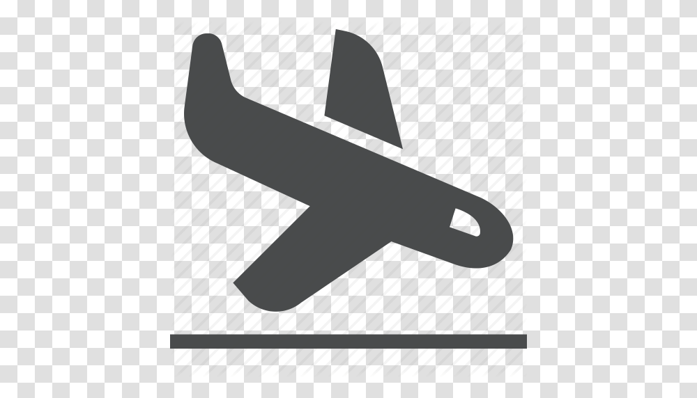 Airplane Arriving Flight Jet Landing Plane Icon, Axe, Vehicle, Transportation, Aircraft Transparent Png