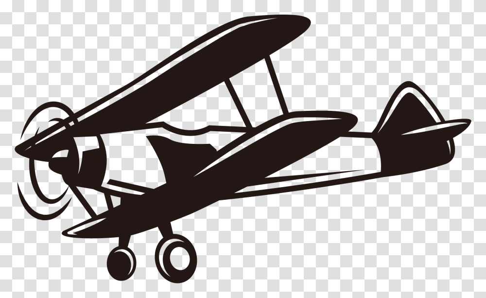 Airplane Aviation Propeller Retro Airplane, Aircraft, Vehicle, Transportation, Lawn Mower Transparent Png