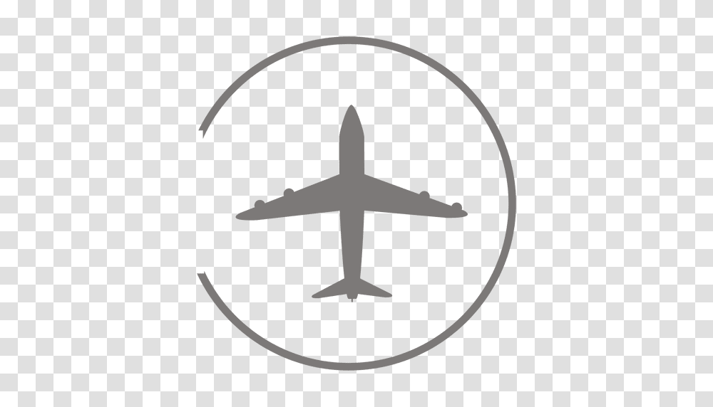 Airplane Circle Icon, Cross, Aircraft, Vehicle, Transportation Transparent Png