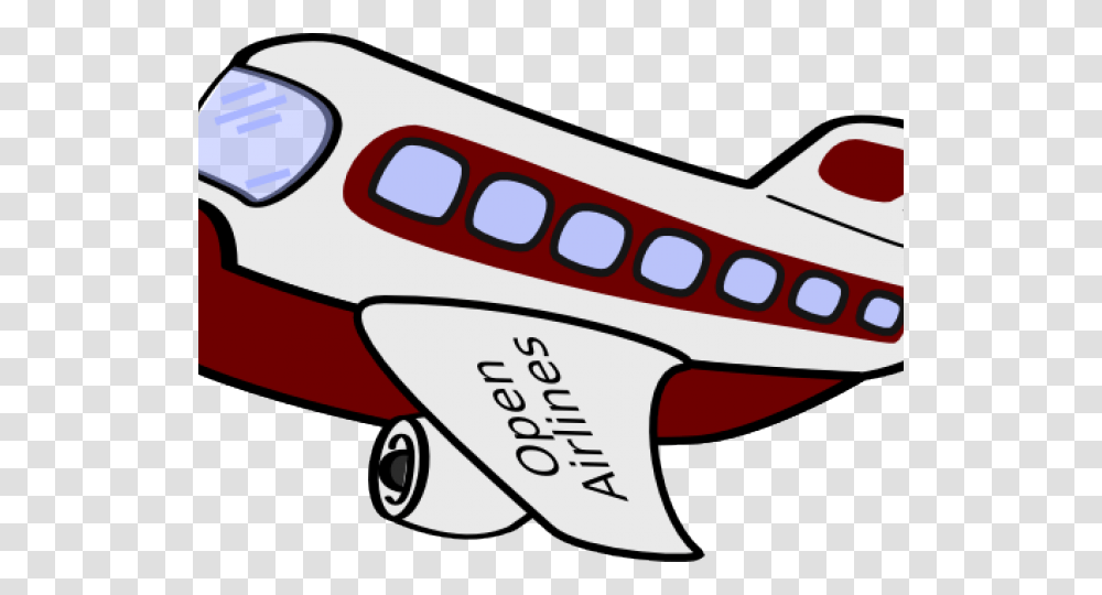 Airplane Clipart Cartoon, Aircraft, Vehicle, Transportation, Airliner Transparent Png