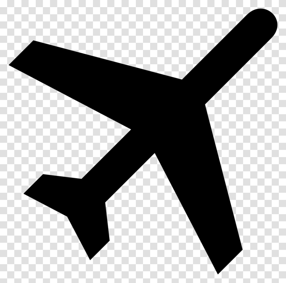 Airplane Clipart With Location Icon On Top Flight Clipart, Star Symbol, Bow, Logo Transparent Png