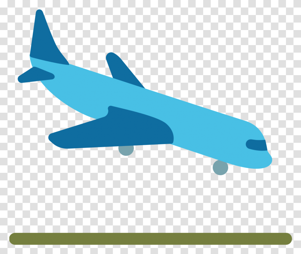 Airplane Emoji Landing Airplane Emoji, Aircraft, Vehicle, Transportation, Airliner Transparent Png