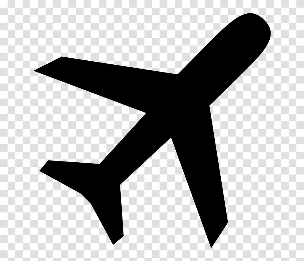 Airplane Flight Plane Icon Symbol Vector Free Vector Silhouette, Gray, World Of Warcraft Transparent Png