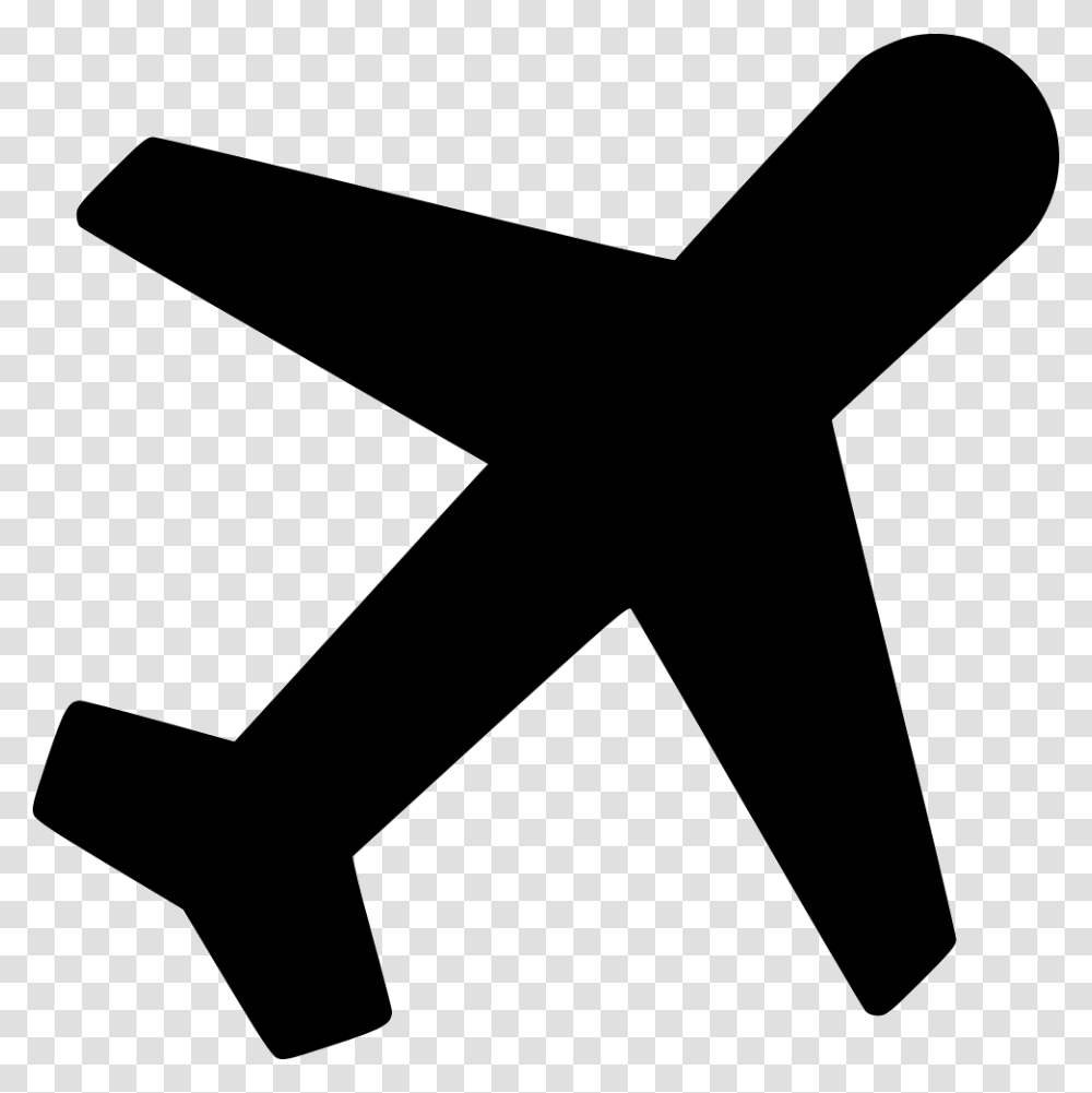 Airplane Flight Travel Aircraft Plane Icon Svg, Axe, Tool, Star Symbol Transparent Png