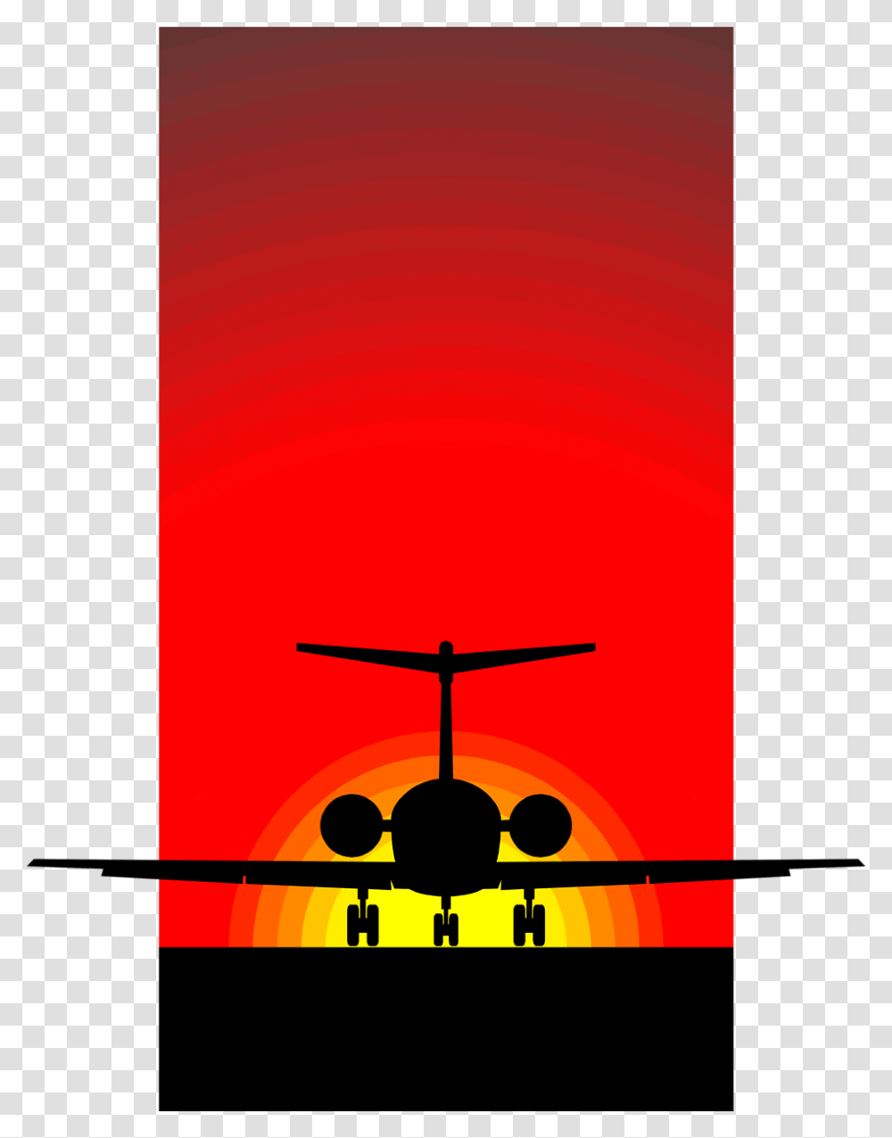 Airplane Free Stock Photo Illustration Of A Silhouette, Aircraft, Vehicle, Transportation, Airliner Transparent Png