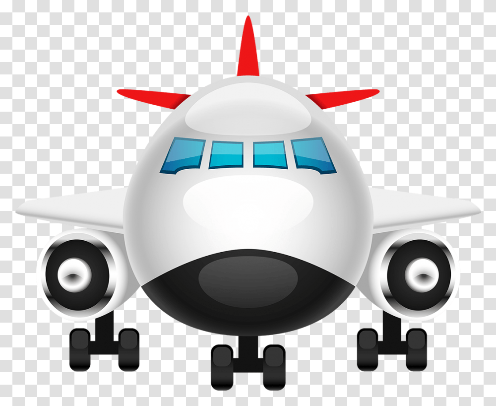 Airplane Front View Clipart, Aircraft, Vehicle, Transportation, Airliner Transparent Png