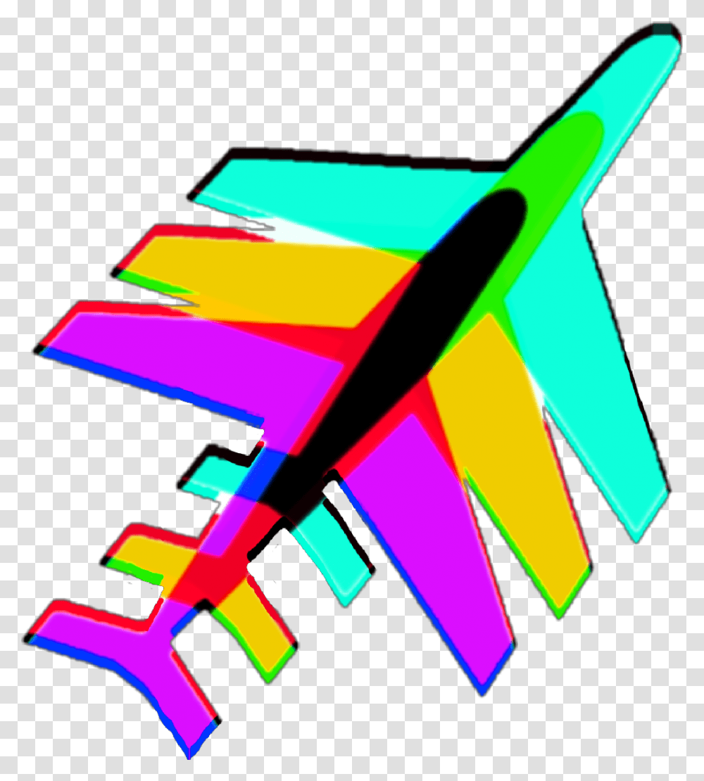 Airplane Glicheffect Plane Glitch Transparent Png