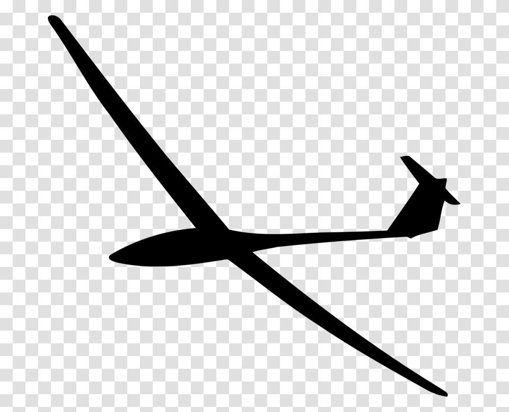 Airplane Glider Aircraft Silhouette Gliding, Gray, World Of Warcraft Transparent Png