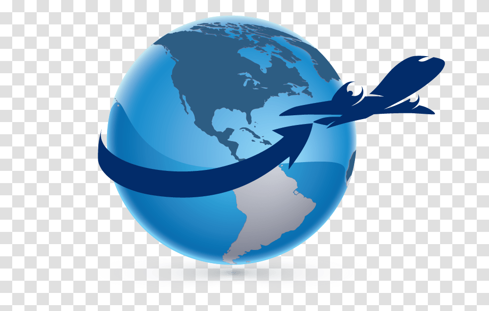 Airplane Globe Logo Computer Software Free Travel Logo Design, Outer Space, Astronomy, Universe, Planet Transparent Png