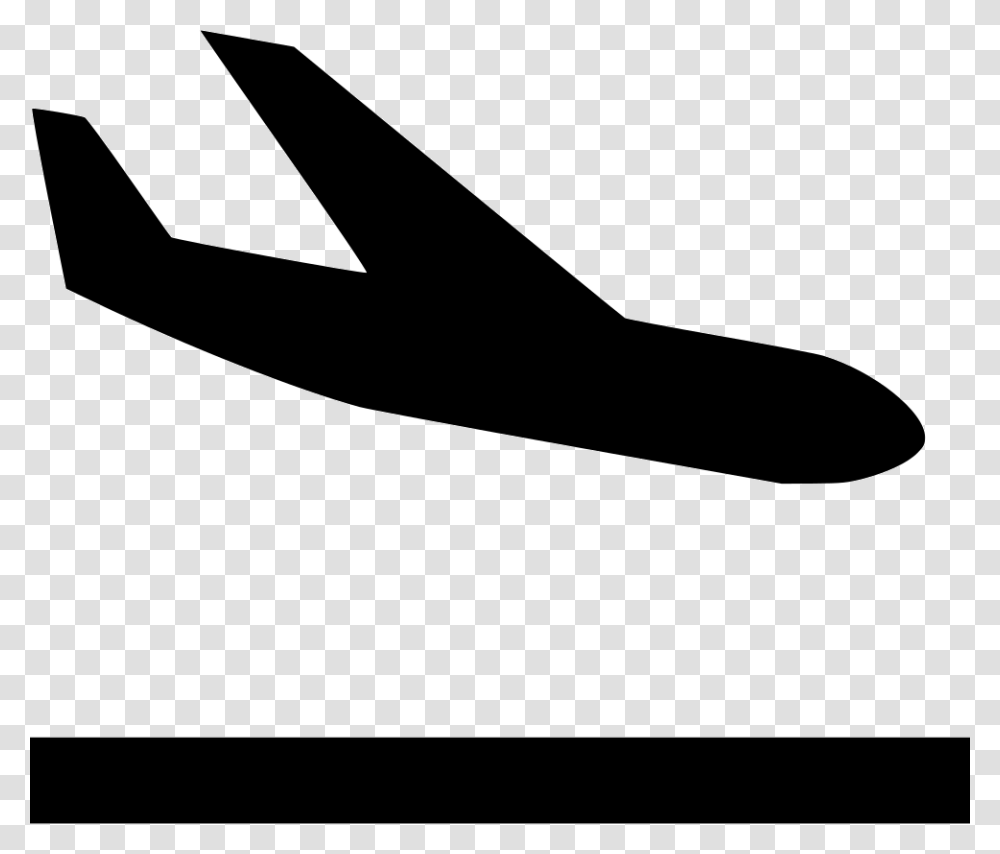 Airplane Landing Airplane, Vehicle, Transportation, Silhouette, Aircraft Transparent Png