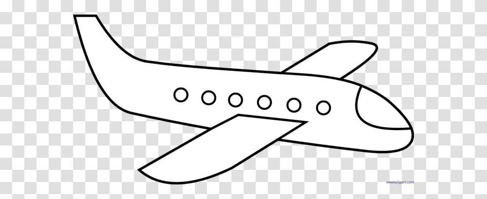 Airplane Lineart Clip Art, Label, Hat Transparent Png