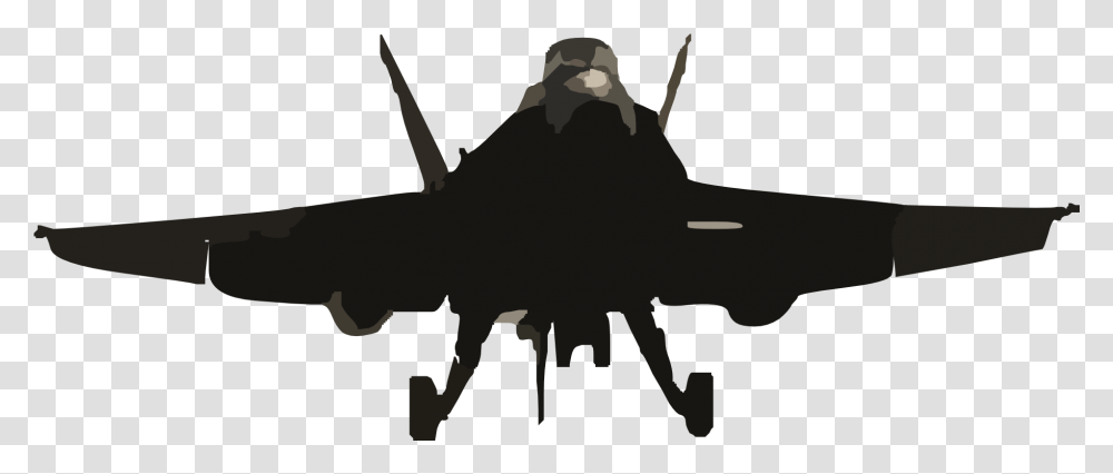 Airplane Mcdonnell Douglas Fa 18 Hornet United States Military Aircraft Vector, Silhouette, Gun, Weapon, Weaponry Transparent Png