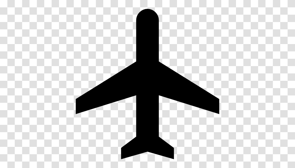 Airplane Mode On Symbol, Cross, Silhouette, Metropolis, Aircraft Transparent Png
