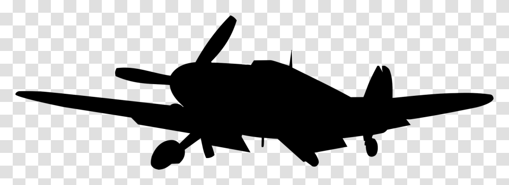 Airplane Second World War Messerschmitt Bf Silhouette Free, Gray, World Of Warcraft Transparent Png