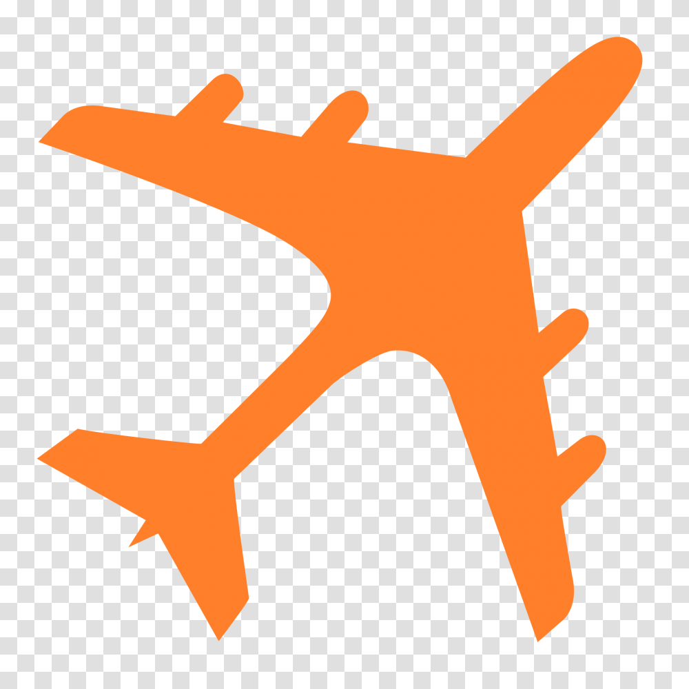 Airplane Silhouette Orange, Axe, Tool, Outdoors Transparent Png