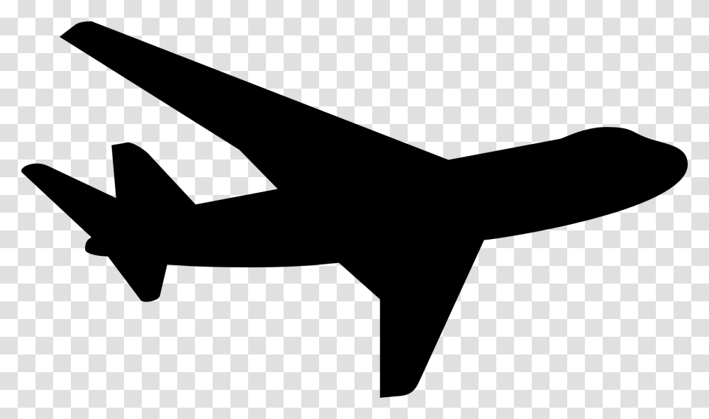 Airplane Silhouette S, Axe, Hammer, Weapon, Blade Transparent Png