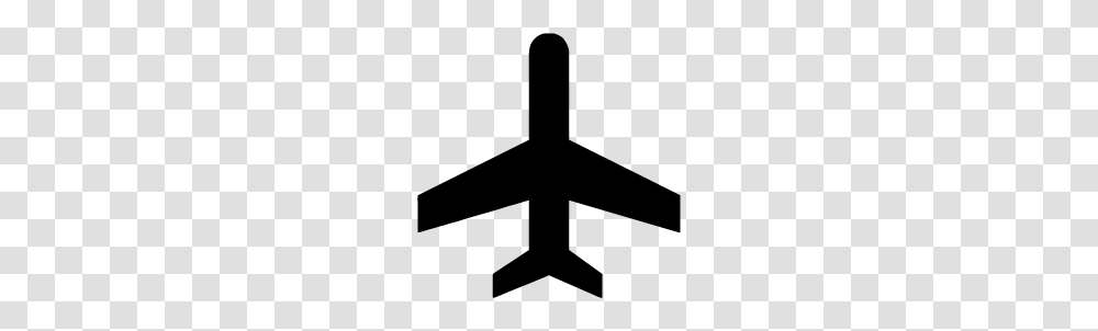 Airplane Silhouettes Silhouettes Of Airplane, Cross, Transportation, Aircraft Transparent Png
