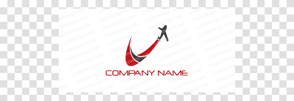 Airplane Swoosh Around Present Logo Template, Vehicle, Transportation, Paper Transparent Png