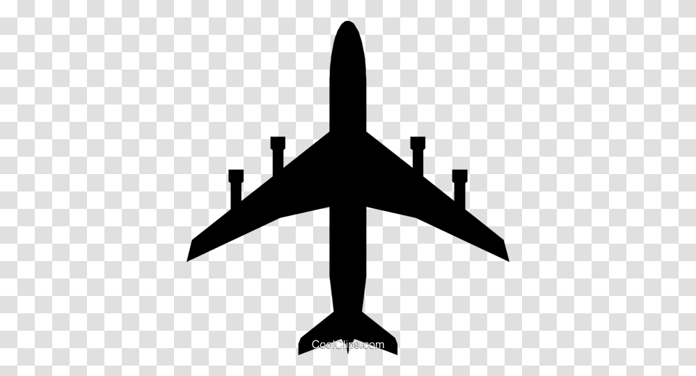 Airplane Symbol Royalty Free Vector Clip Art Illustration, Cross, Aircraft, Vehicle, Transportation Transparent Png