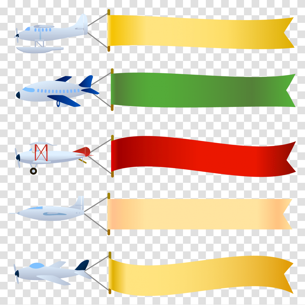 Airplane Taking Off Clipart Vector Planes With Banners, Aircraft, Vehicle, Transportation, Airliner Transparent Png