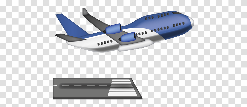 Airplane Taking Off Emoji, Aircraft, Vehicle, Transportation, Airliner Transparent Png