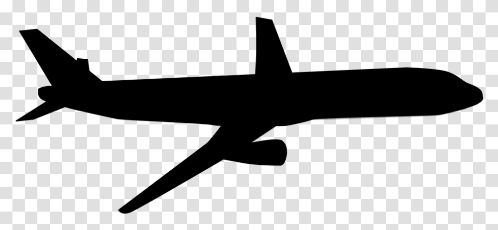 Airplane United States Art Clip Art Black And White Airplane, Gray Transparent Png