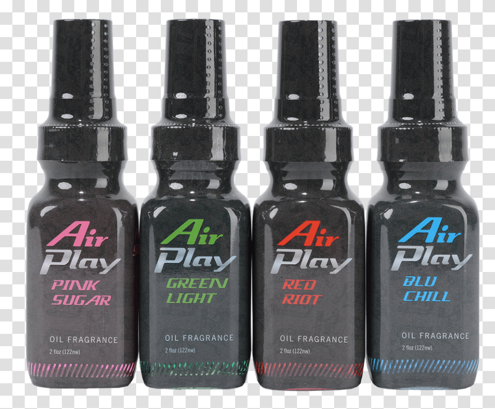 Airplay 4 Bottles Nail Polish, Ink Bottle, Cosmetics Transparent Png