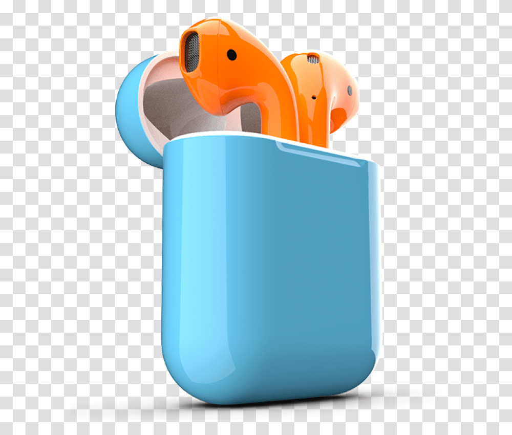 Airpods Apple Headphones Orange Earbuds Apple Airpods Color Blue, Appliance, Toaster, Plush, Toy Transparent Png