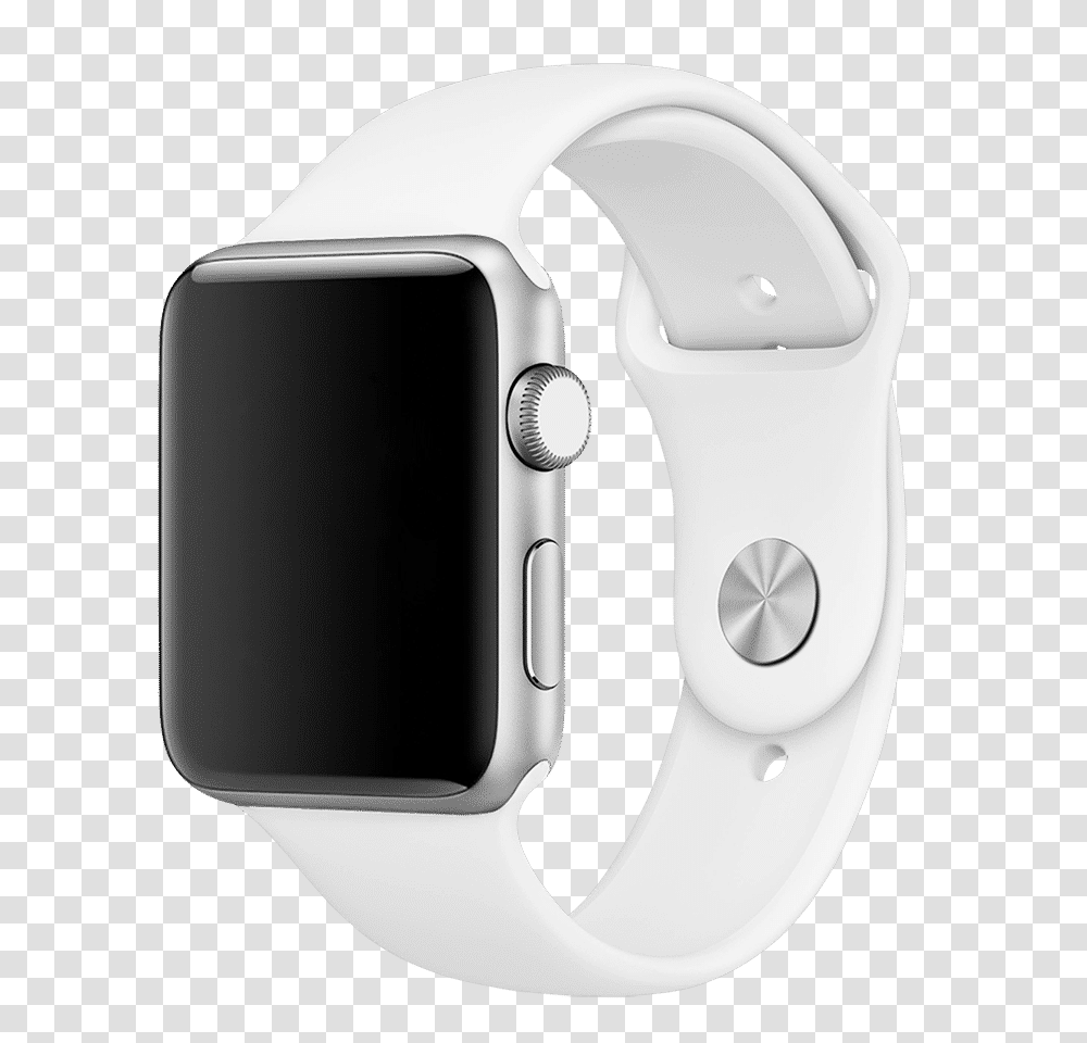 Airpods Iphone 8 Apple Watch Series 3 38mm Apple Silver Apple Watch, Wristwatch, Digital Watch Transparent Png