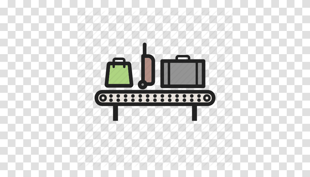 Airport Bag Baggage Belt Carousel Claim Luggage Icon, Electronics, Leisure Activities, Electronic Chip Transparent Png