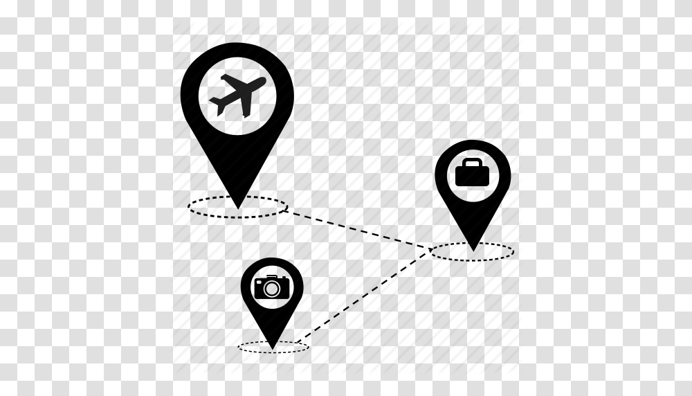 Airport Bag Go Map Tour Travel Vacation Icon, Game, Dice Transparent Png