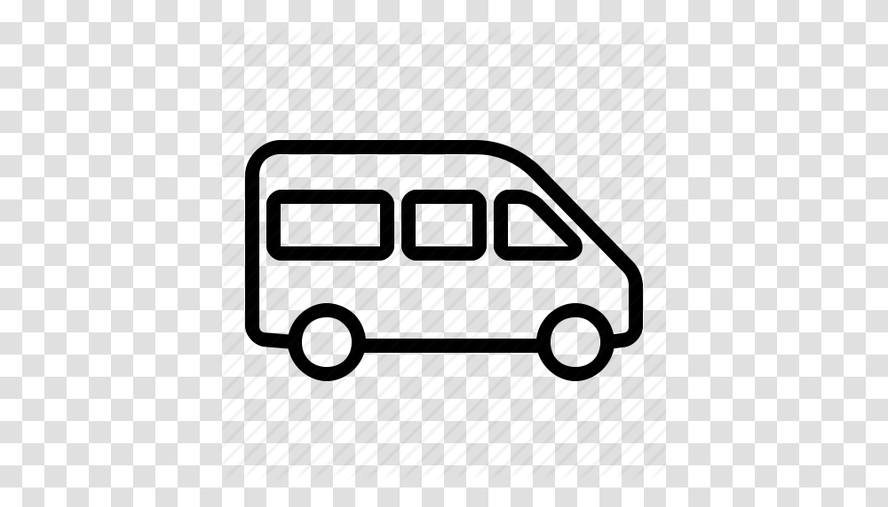 Airport Bus Public Shuttle Icon, Van, Vehicle, Transportation, Caravan Transparent Png