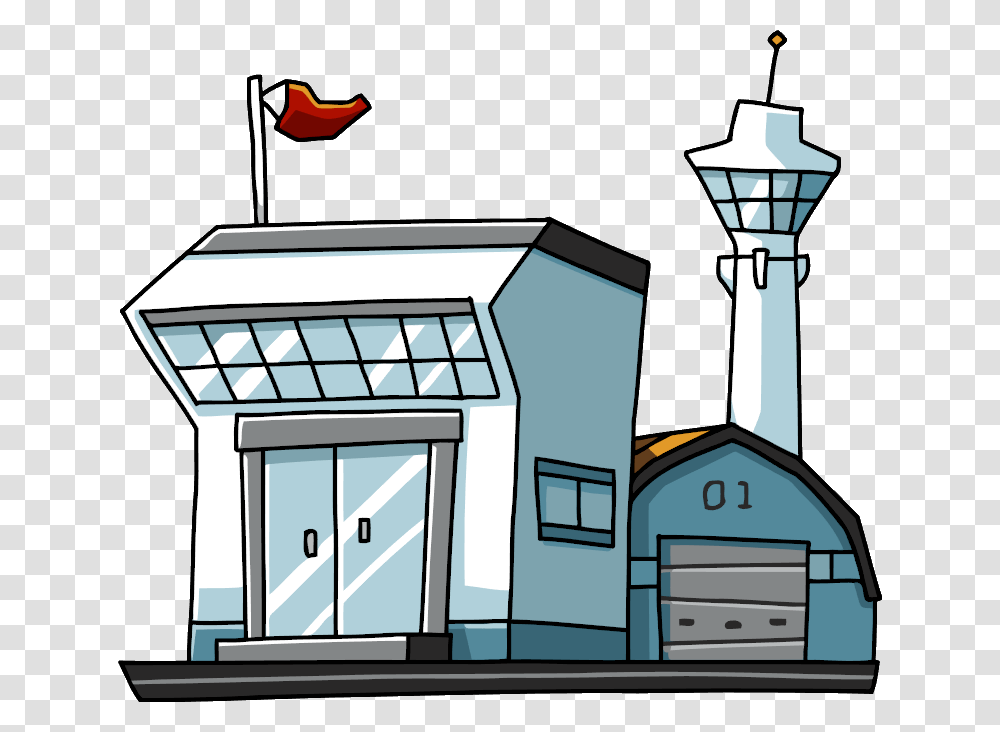 Airport Clipart Aerodrome, Building, Architecture, Tower, Housing Transparent Png