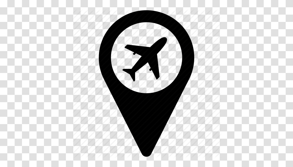 Airport Flight Location Travel Icon, Triangle, Plectrum, Star Symbol Transparent Png